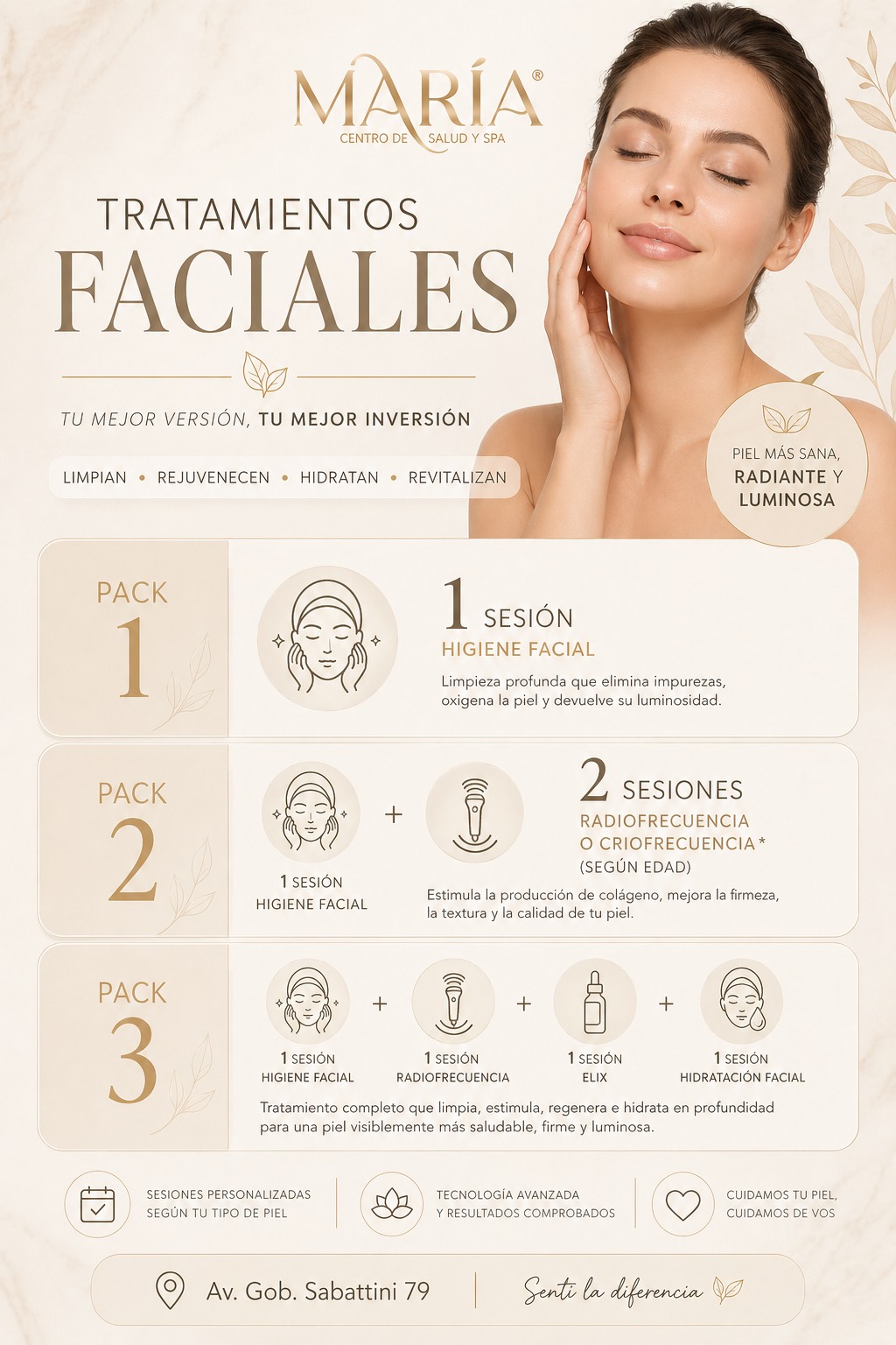 PACK MENSUAL DE TRATAMIENTOS FACIALES